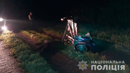 На Полтавщині перекинувся мотоцикл – водій загинув