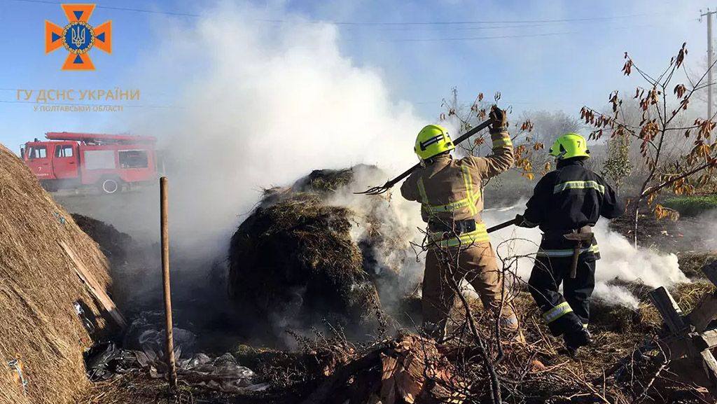 У одному із сіл Новогалещинської громади горіло сіно