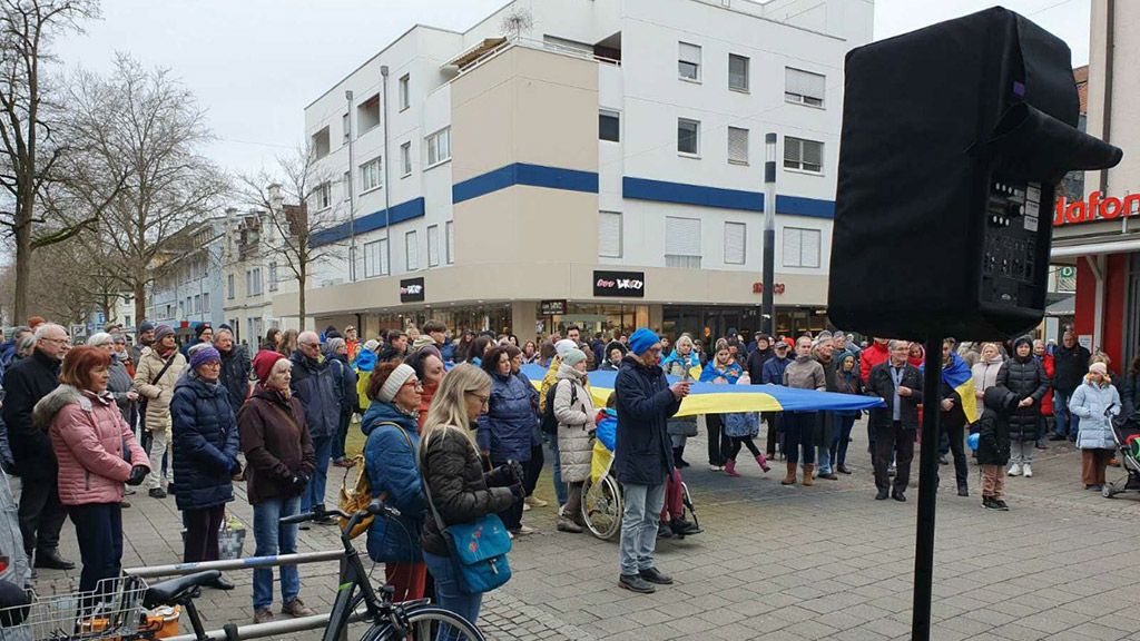 У Зінгені провели мітинг на підтримку України