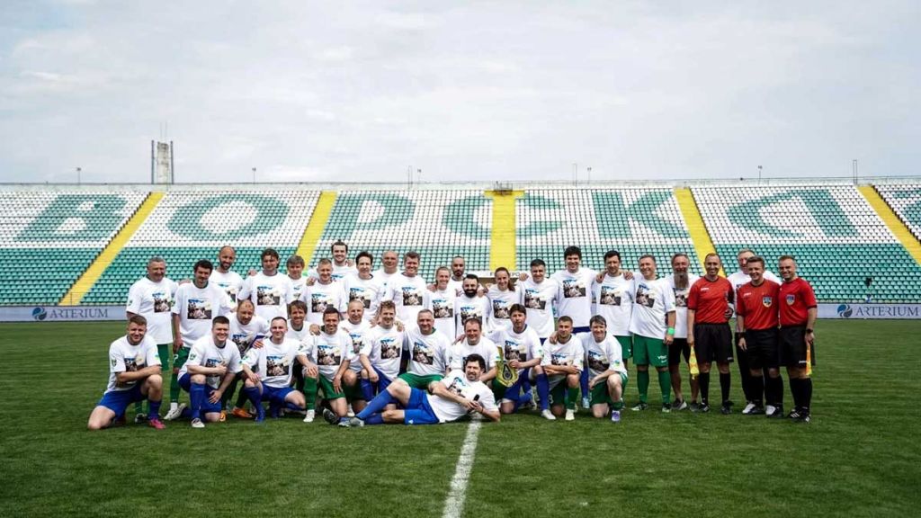 У Полтаві зіграли благодійний футбольний матч на підтримку ЗСУ