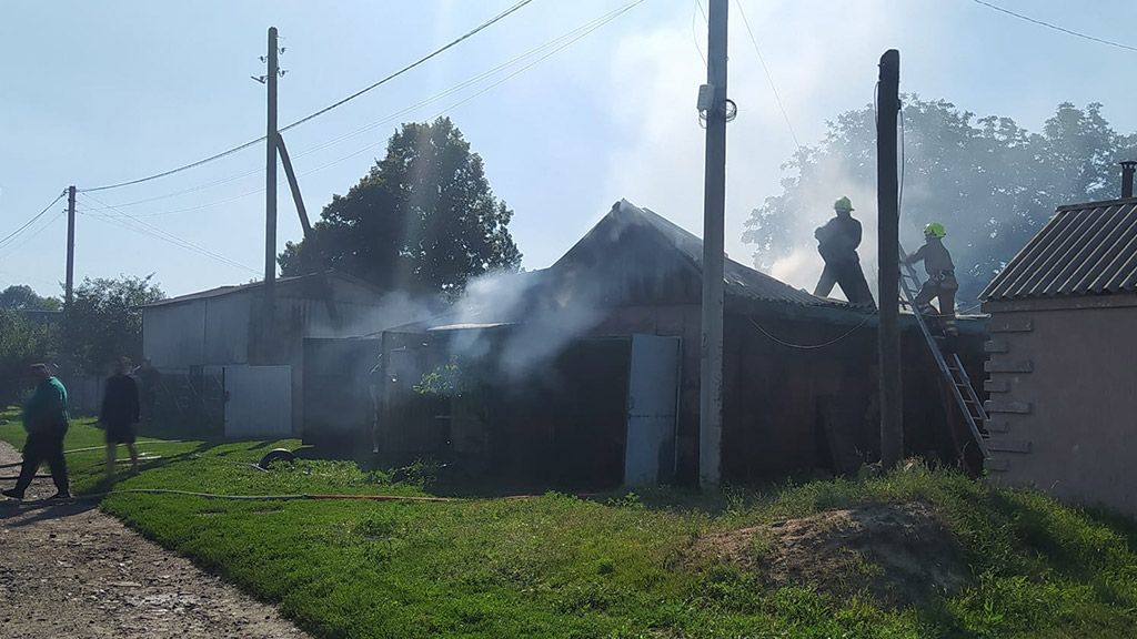 У Бутенках горів гараж