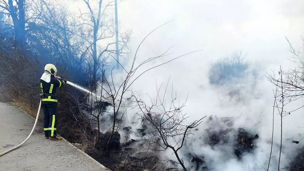 Поблизу Полтави надзвичайники ліквідували пожежу на відкритій території