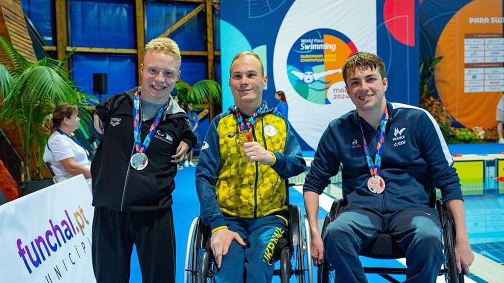 На Чемпіонаті Європи з параплавання полтавські спортсмени здобули 16 медалей