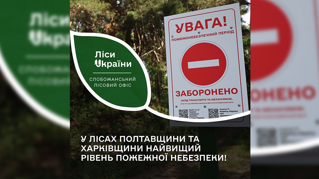 У лісах Полтавщини надзвичайний рівень пожежної небезпеки - відвідувати ліси заборонено!