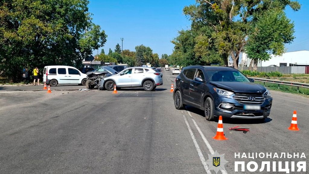 У Полтаві сталася потрійна ДТП – травмовано жінку