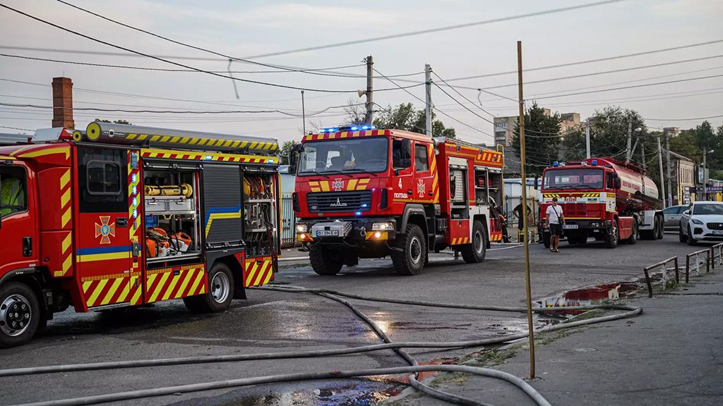 У Полтаві горів торгівельний павільйон