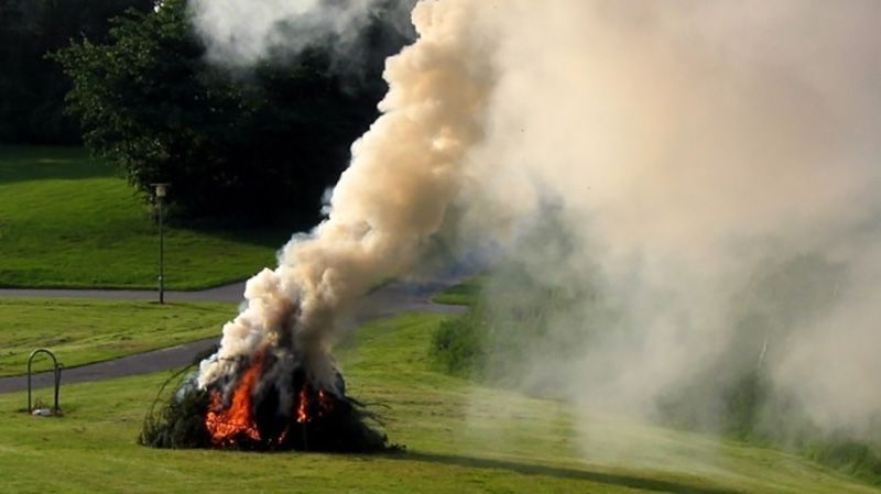 На Полтавщині під час спалювання сухого листя пенсіонерка отримала опіки