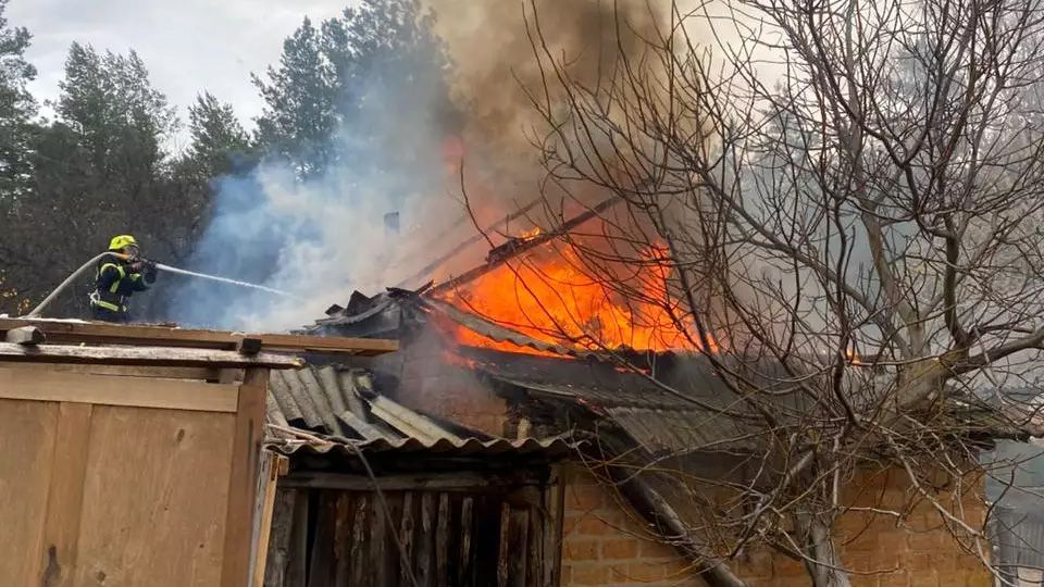 Рятувальники гасили пожежу у Зачепилівці