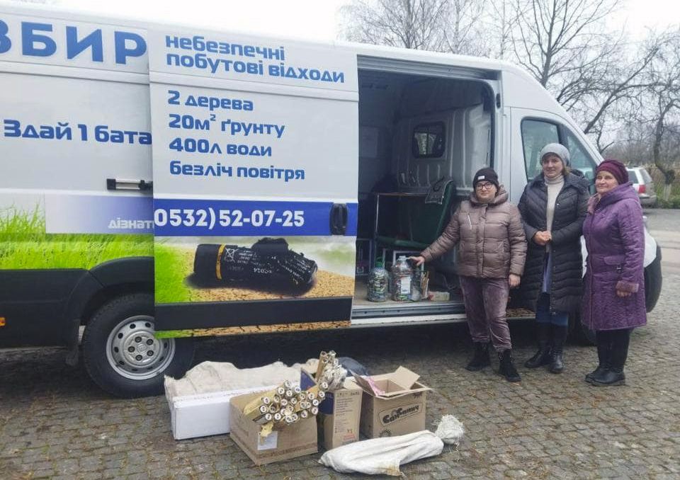 Зіньківська та Лубенська громади здали найбільше відходів до Екобусу