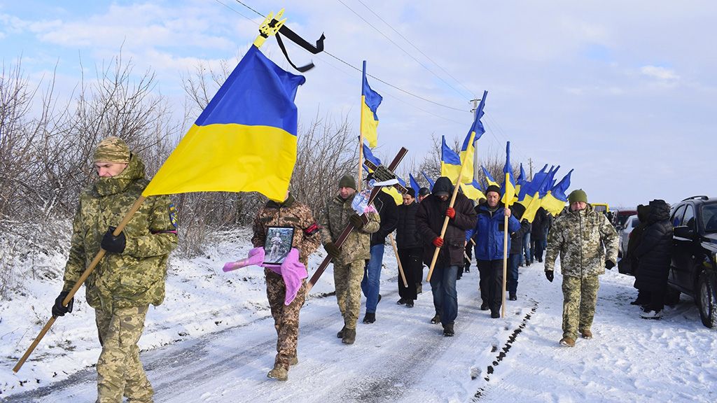 Великобагачанська громада попрощалася із загиблим героєм