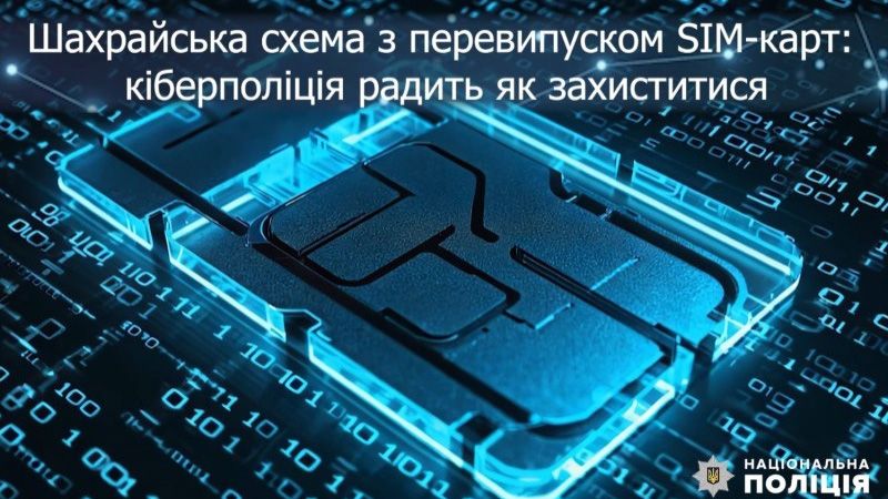 Шахрайська схема з перевипуском SIM-карт: кіберполіція радить як захиститися