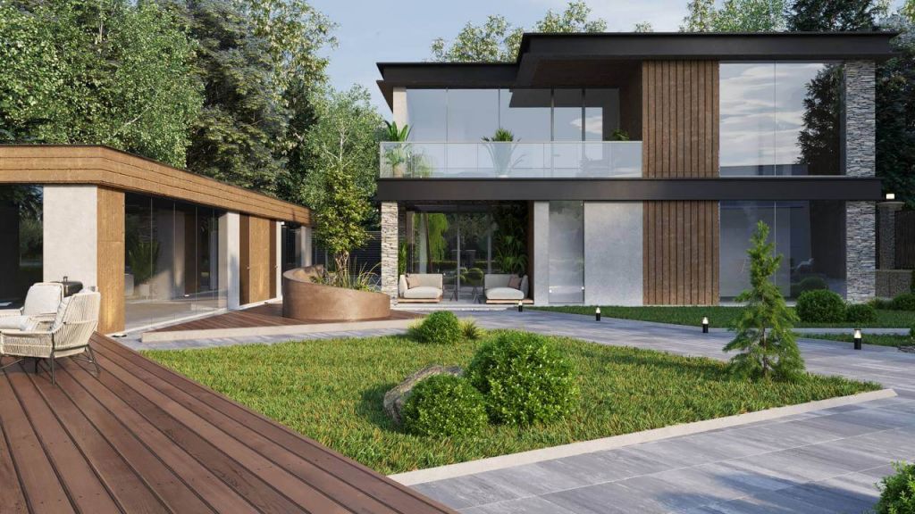 Який дизайн заміського будинку у Києві найпопулярніший