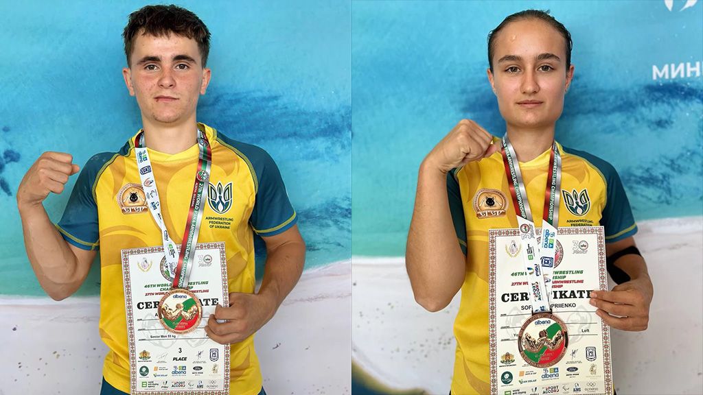 Полтавські спортсмени вибороли ще дві медалі на чемпіонаті світу з армрестлінгу в Болгарії