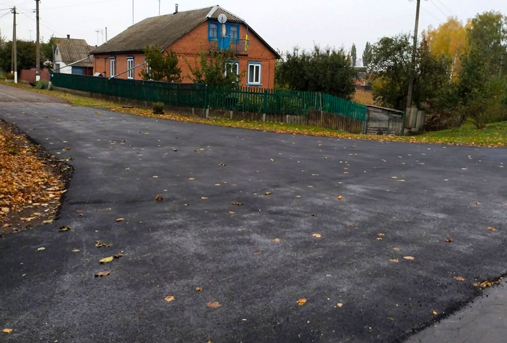 У Оржиці мати полеглого захисника власним коштом відремонтувала частину дороги