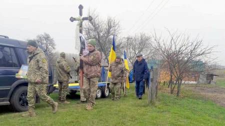 Красненський старостат попрощався із Захисником України Володимиром Жерепом