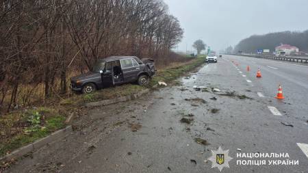 На Полтавщині водій BMW залишив місце ДТП з постраждалим — його затримала поліція