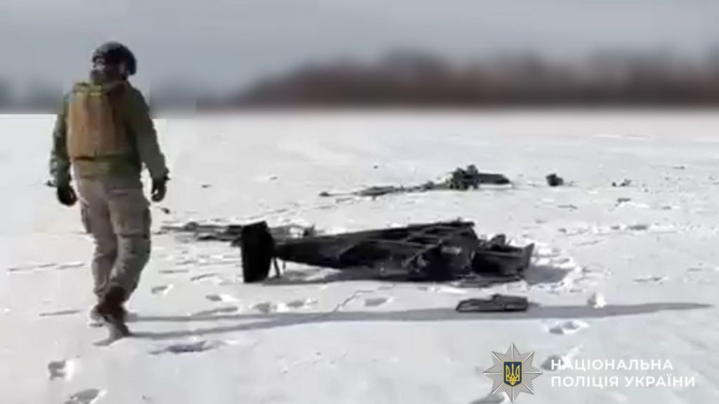Поліція Полтавщини знешкодила ударний безпілотник «Герань-2» з протитанковими мінами на борту
