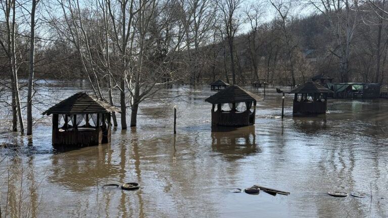 На Полтавщині піднялася вода у Ворсклі: підтоплені будинки та зони відпочинку