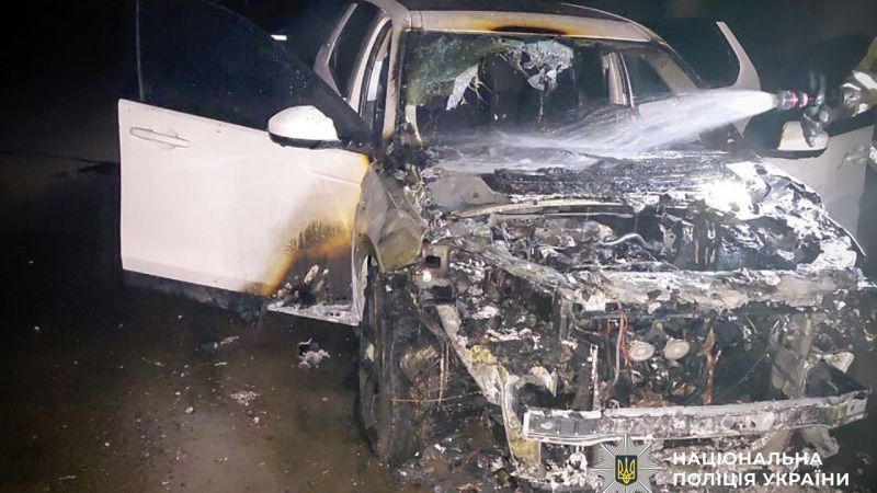 У Кременчуці згорів позашляховик: поліція з’ясовує обставини