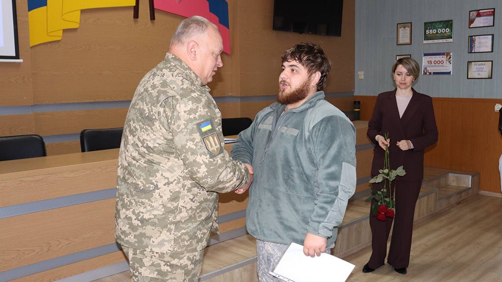 У Решетилівці вручили відзнаки військовослужбовцям