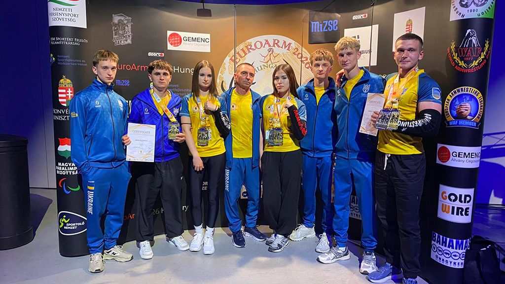 Золотий тріумф козельщан на чемпіонаті Європи з армреслінгу