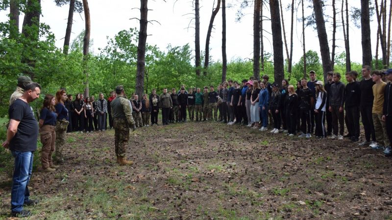 На Новосанжарщині відбулися навчально‑польові збори для учнів