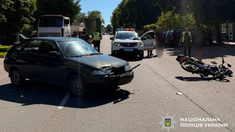 У Лохвиці в ДТП травмовано мотоцикліста