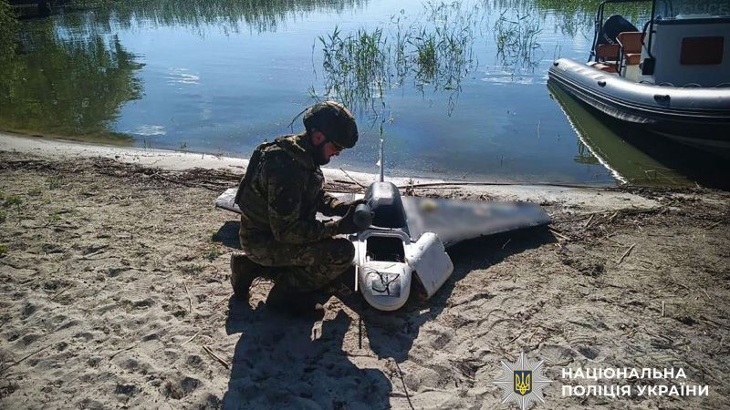 У річці на Полтавщині виявили нерозірваний ворожий безпілотник: вибухотехніки ліквідували небезпеку