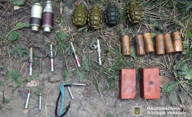 У Полтаві поблизу вулиці Огнівської виявили арсенал гранат та тротил