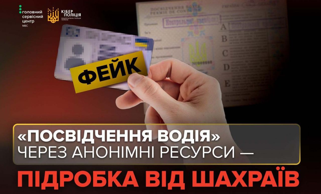 Обмін паперового посвідчення водія: остерігайтеся «помічників» в інтернеті