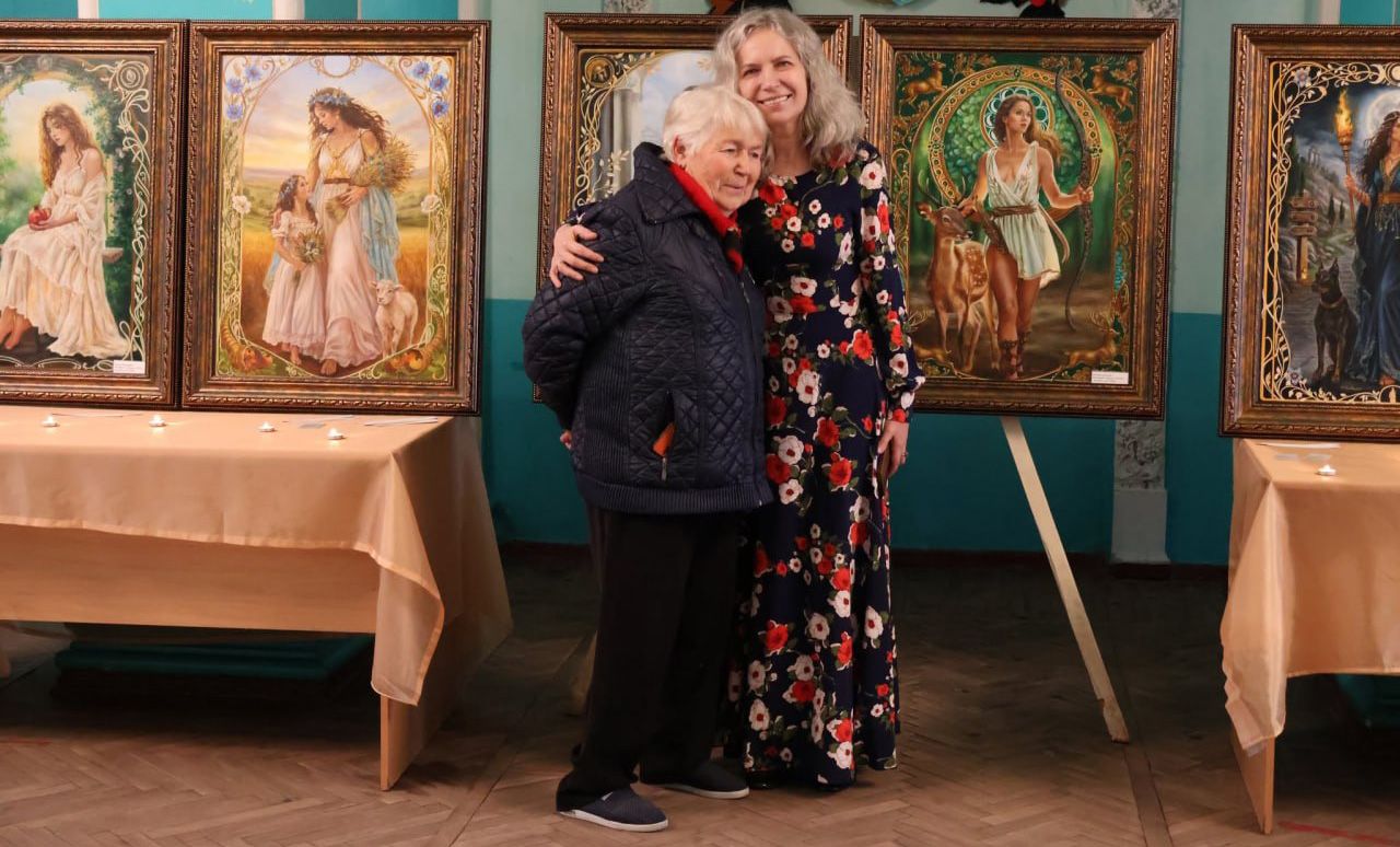 У Біликах пройшла виставка картин Катерини Саєвської