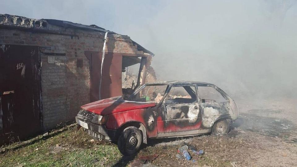 У Полтаві ворожий БпЛА впав на території гаражного кооперативу – поранено чоловіка