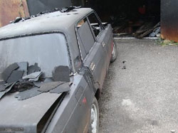 В Кременчуге в гаражном кооперативе сгорел автомобиль